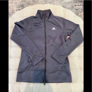 Adidas gray sport warmup jacket M EUC